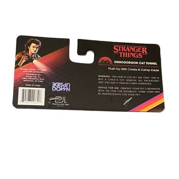 Stranger Things Demogorgon Cat bed, sack w catnip toy Crinkle explore kitten fer - Picture 4 of 7